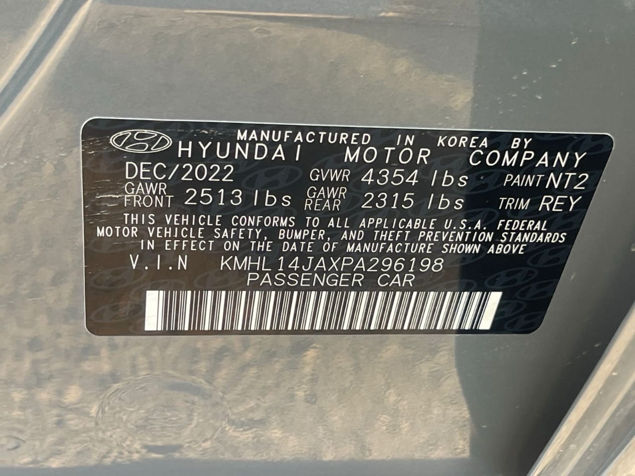 HYUNDAI SONATA 2023 – FULL OPTION – TOIT PANORAMIQUE – Image 8